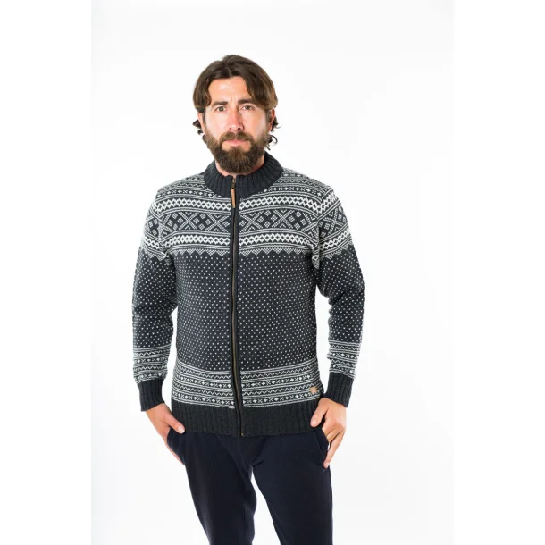 Fuza Arn herrecardigan med lynl�s