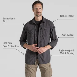 Craghoppers NosiLife Advent III herreskjorte, lange rmer