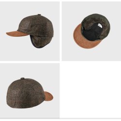 MJM Baseball Cap med reklapper - uld-cashmere