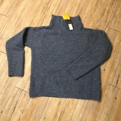 Fisherman Boxy Mock Neck damesweater