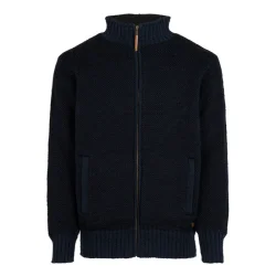 Fuza Dai strik-og-fleece herrejakke - Midnight Blue