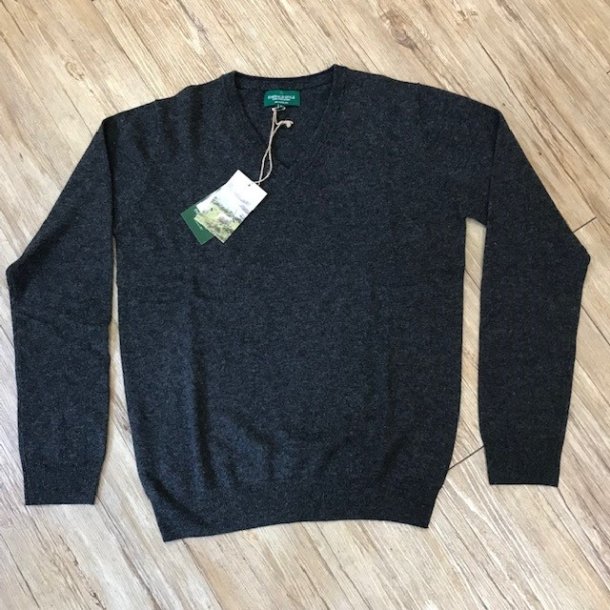 Emerald Style Lambswool herre-sweater med v-hals
