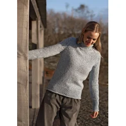 Fisherman Donegal Fleck raglan damesweater