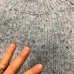 Fisherman Donegal Fleck raglan damesweater