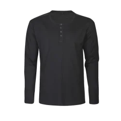 James Harvest Stoneton herre grandad T-shirt, kologisk bomuld