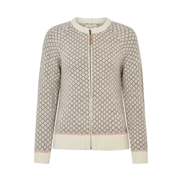 Fuza IRIS dame strikcardigan med lynl�s