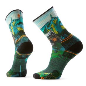 Smartwool Targeted Cushion Trail Trekker Print Crew, unisex-vandresokker