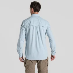 Outlet - Craghoppers NosiLife Adventure III herreskjorte, lysebl�