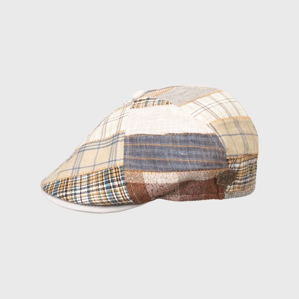 MJM Rebel sommer Flatcap i hr, patchwork