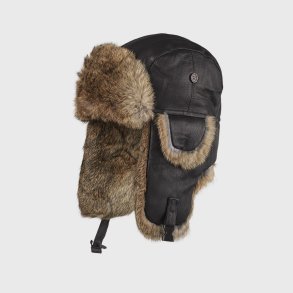 MJM Trapper pelshue i skind og med gte kaninpels