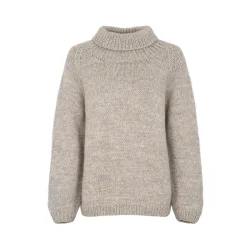 Fuza Yrsa hndstrikket rullekravesweater