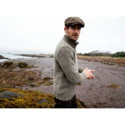 Fisherman Zip Neck Jumper, herre