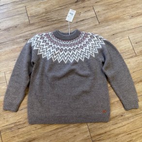 Fuza Che Che damesweater 25 - brun med rosa