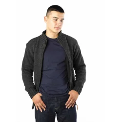 Fuza Classic uldjakke med fleecefor, herre