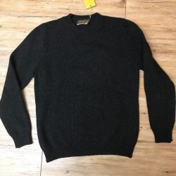 Fisherman Geelong lambswool crewneck herresweater
