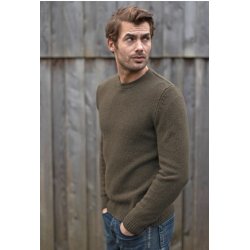 Fisherman Geelong lambswool crewneck herresweater