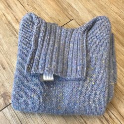 Fisherman dame rullekravestrik med rib