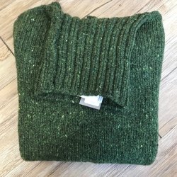 Fisherman dame rullekravestrik med rib