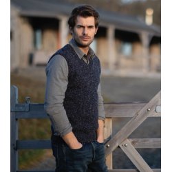 Fisherman Donegal Fleck herre uldvest