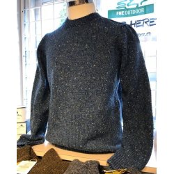 Fisherman Crewneck herresweater med rib