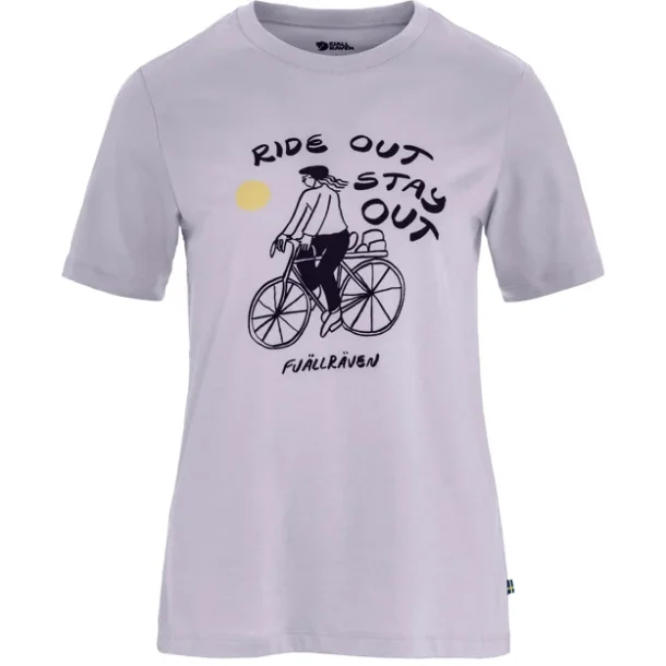 Fj�llr�ven Hoja Iv�g dame T-shirt "Ride out, stay out"