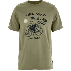 Fj�llr�ven Hoja Iv�g herre T-shirt "Ride out, stay out"