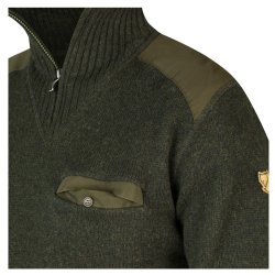 Fj�llr�ven Koster Half-zip herresweater Dark Olive