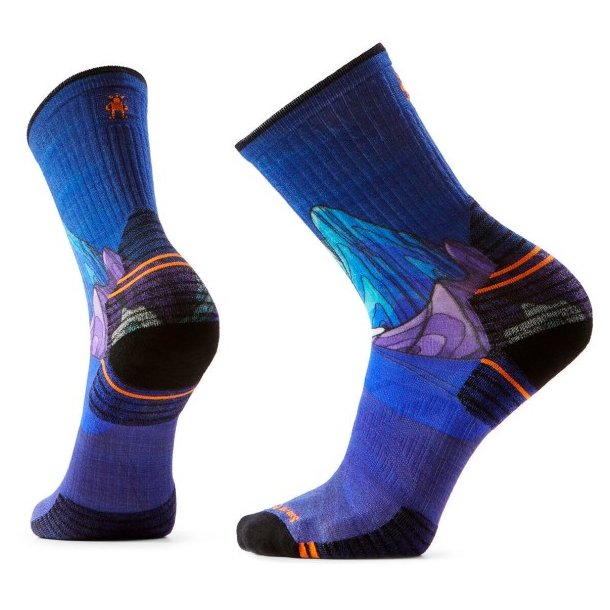 Smartwool Targeted Cushion Mountain Myth Print Crew, unisex-vandresokker