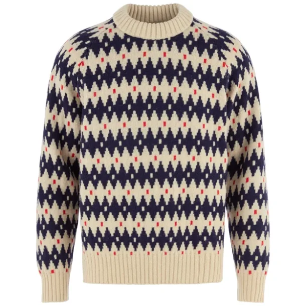Fj�llr�ven �vik Jacuard Knit Herre Uld Sweater