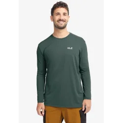 Jack Wolfskin Prelight Suncool lang�rmet herre T-shirt