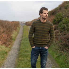 Fisherman herrestrik, stribed double layer